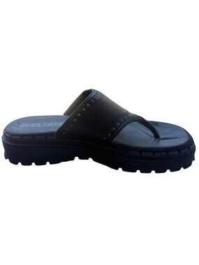 Skechers Jammers Leather Upper Balance Studded Platform Sandals Women's Size 10